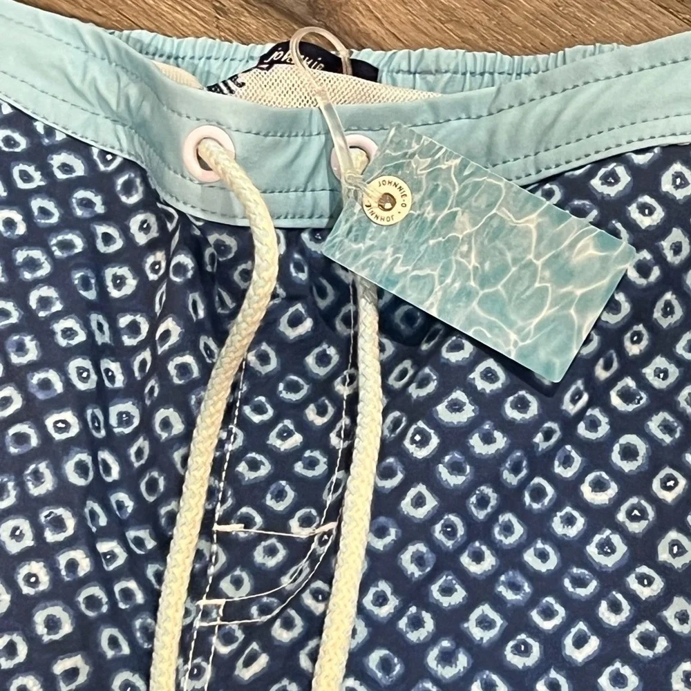 NWT johnnie-o Youth Boy’s Richey Elastic Board Shorts Swim Trunks Lux Designer